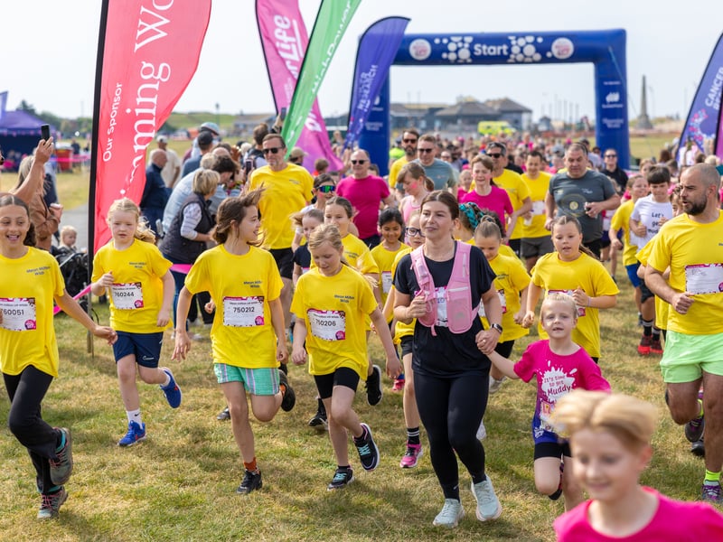 The start of the Pretty Muddy run 