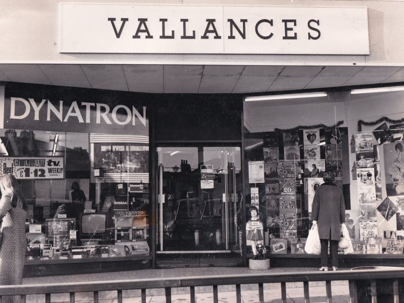 The front entrance to Vallances at the Corn Exchange in November 1972.