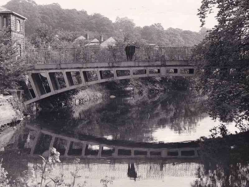The bridge over the river at Newlay in September 1972.
