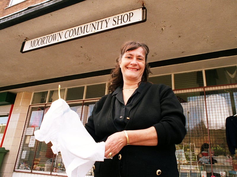 Tis is Maureen Jowitt  who founded the  Moortown Community Shop pictured in March 1999.  She was set to receive a 'Woman in the Community' award from Soroptimist International.