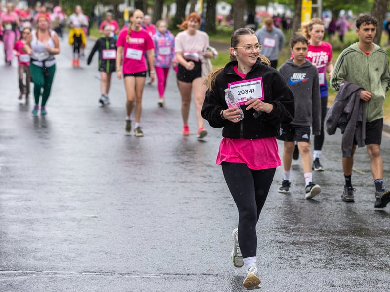 The weather was in complete contrast to the previous day's Pretty Muddy event, which was under blue skies 