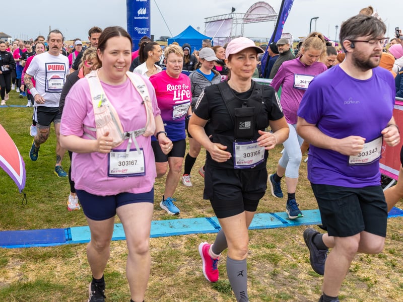 Some of the 10k runners