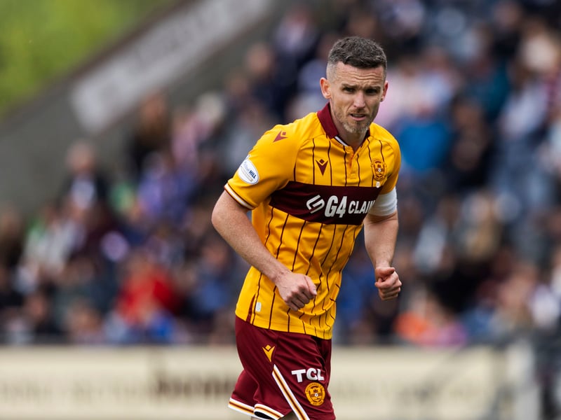 The experience Motherwell skipper missed the 1-1 weekend draw with Hearts due to a knock, and is a doubt for the visit of Celtic.