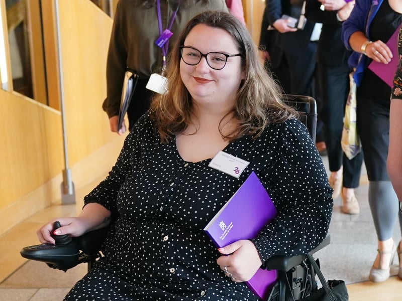Scottish Green Party MSP Kayleigh Kinross-O'Neill.