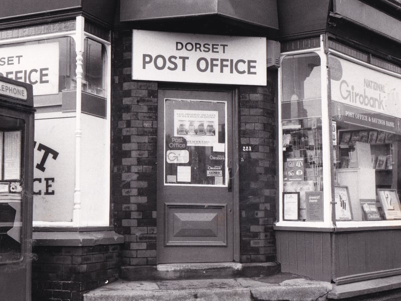 Dorset Post Office pictured in November 1979.