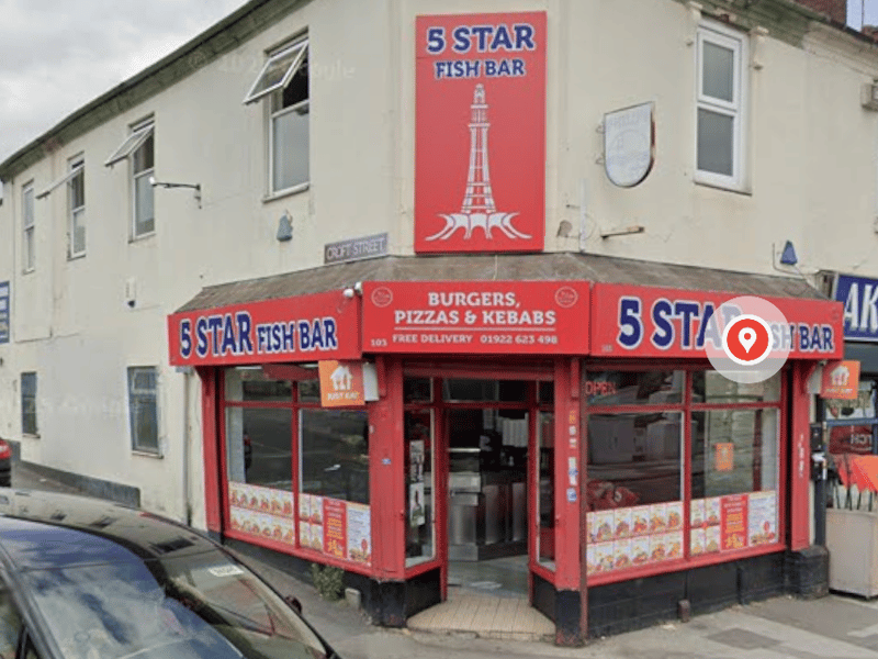Rated 4.4 stars based on 376 Google reviews. One Google reviewer said: "I’ve returned here a few times now and tried their battered chips (only on Sundays) and was impressed, they were fresh and tasty. Tried the cod masala fish, great quality and flavoured well, chill mayo salad perfect order. I also had chicken and chips which was nice. Had the grilled wings, they were okay just a bit oily in my opinion. Price is good too." Location: 103 Stafford St, Walsall WS2 8DX.