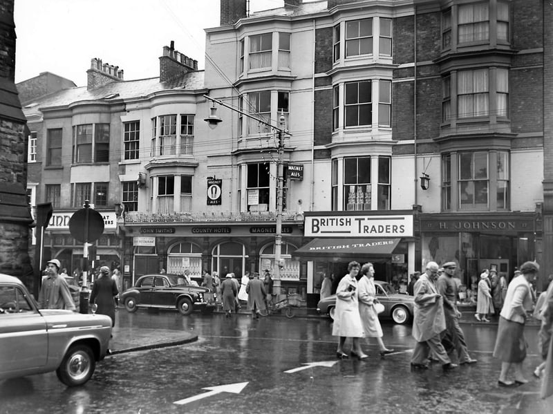 Westborough, Scarborough, in the early  1960s, showing County Hotel