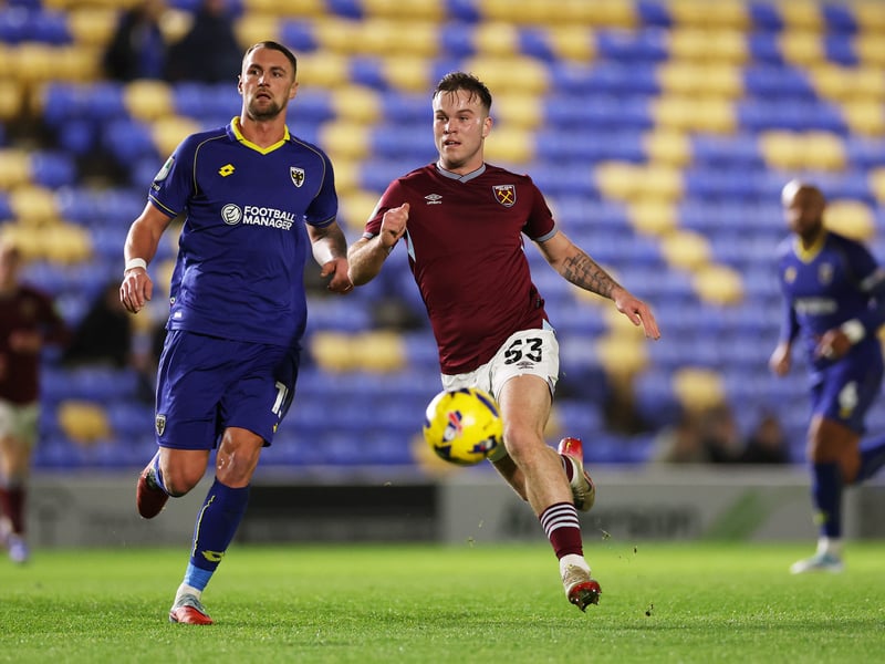 Lethal for Celtic's B team last season, the youngster opted to move to the English Premier League upon the expiry of his Parkhead contract last summer. His progress was curtailed by injury just weeks after his arrival, but he has recently returned to fitness and form for the Hammers' academy sides, where he has scored three goals in his last four games.