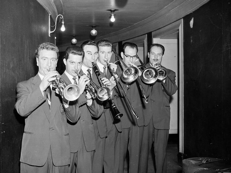 The Ted Heath Band at the Usher Hall in September 1956.