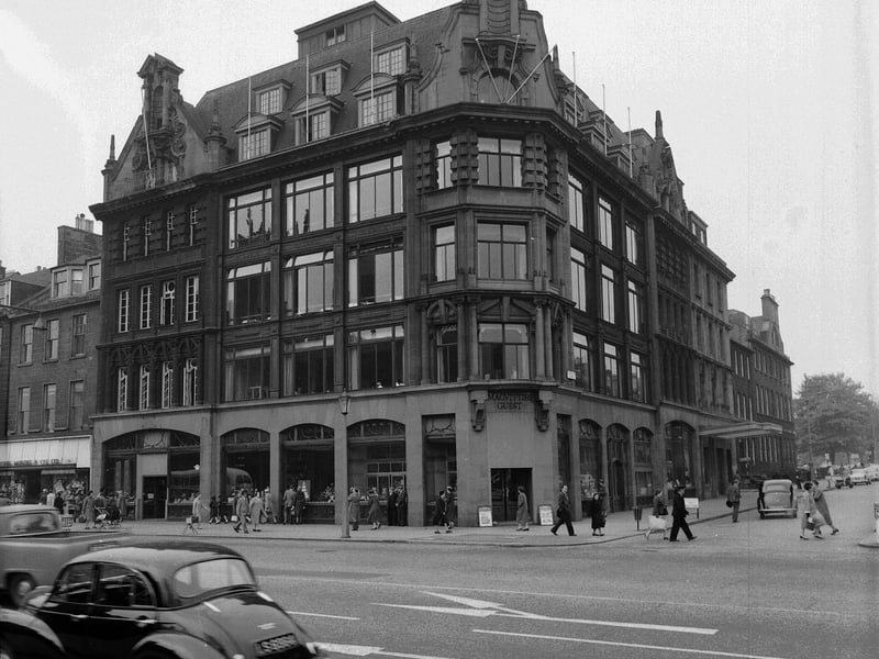 A view of a building on Princes Street in 1956.