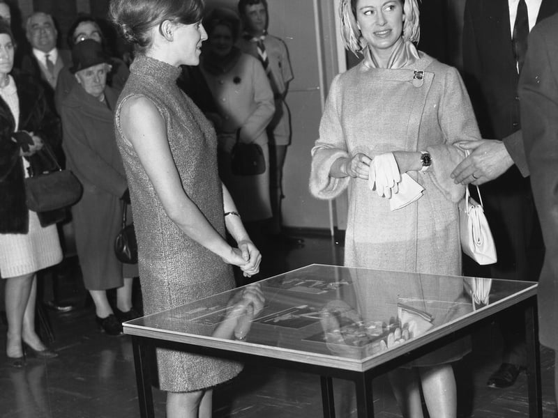 Princess Margaret at Millhouses Youth Club, Sheffield, in November 1966