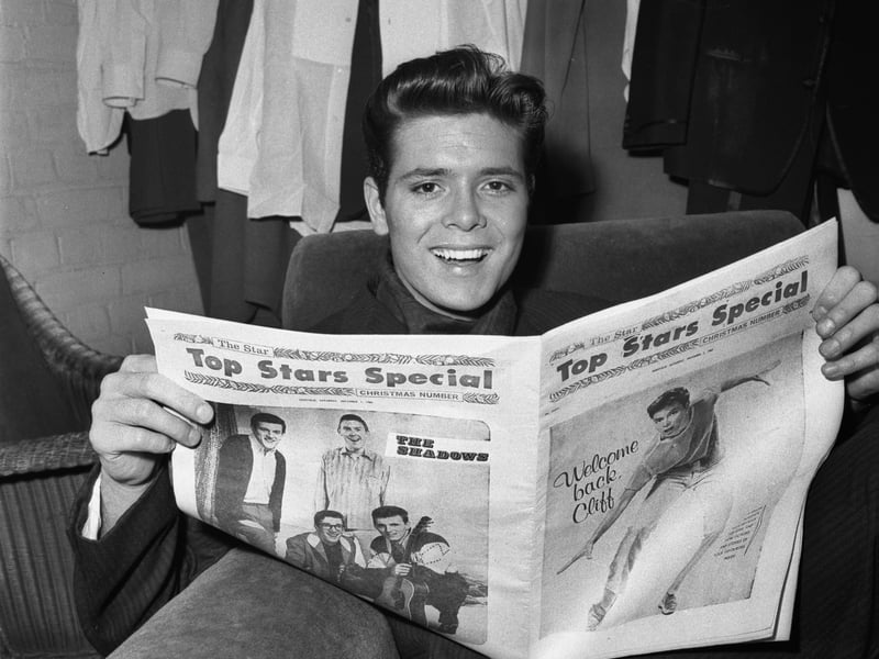 Cliff Richard at Sheffield City Hall in December 1962