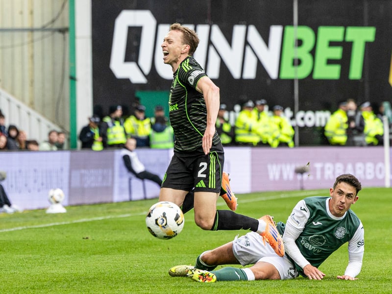 The Irish midfielder will sit out the second successive match due to suspension after being sent off for a late challenge on Alistair Johnston during Hibs' 2-1 defeat to Celtic.