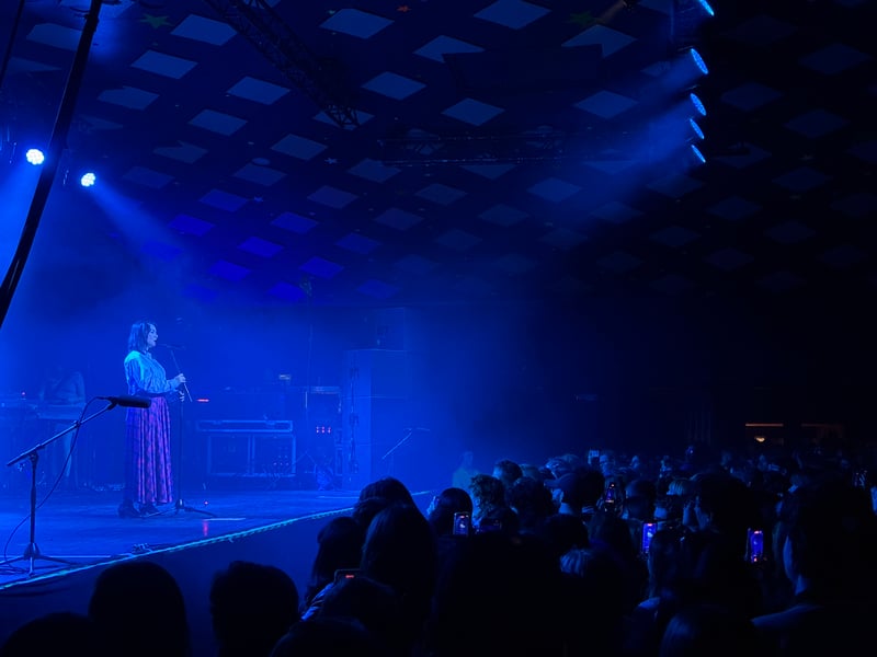 Despite being billed as a 40 minute performance, Mitski played for more than an hour.