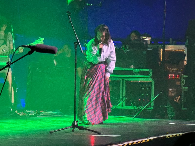Mitski revealed her love of Glasgow comedian Limmy at the gig.