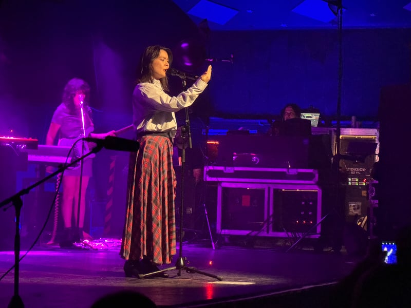 The crowd sang along to every single word of the set.