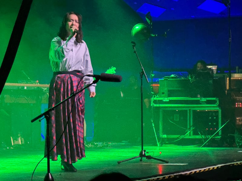 Mitski played at least one song from each of her eight studio albums during the gig.