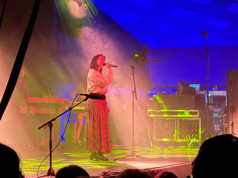 Mitski also told the crowd that she enjoyed watching political comedy 'The Thick of It' and particularly liked the 'scary' Glasgwegians in it.