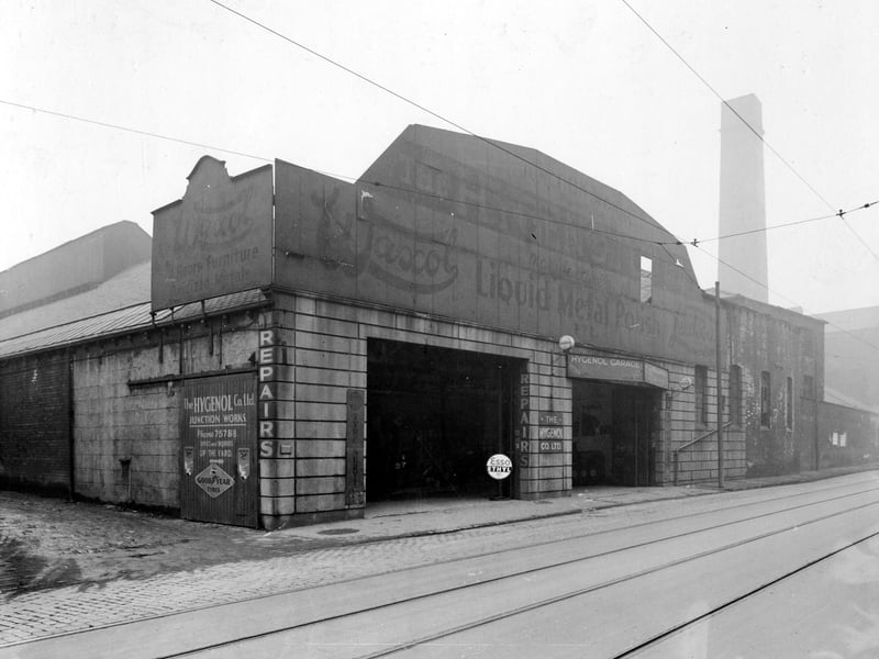 Hygenol, Chemical Works and Garage at number 75 Low Road. Pictured in December 1938.
