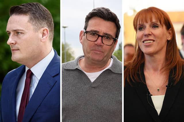 The three leading contenders for the Labour leadership.