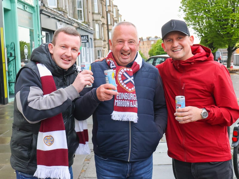 Paul, Gordon and Ryan getting ready for the big match