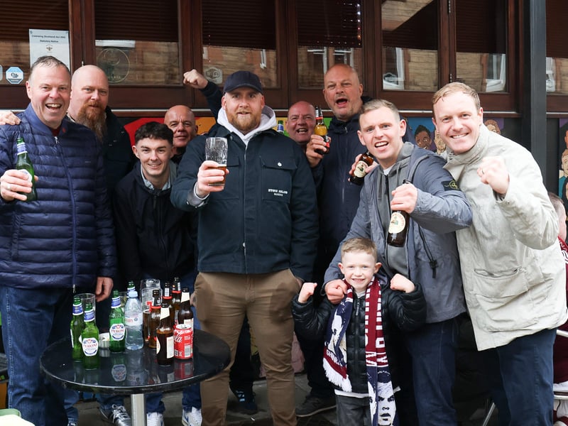 Fans gather at the Polworth Tavern to watch the game.