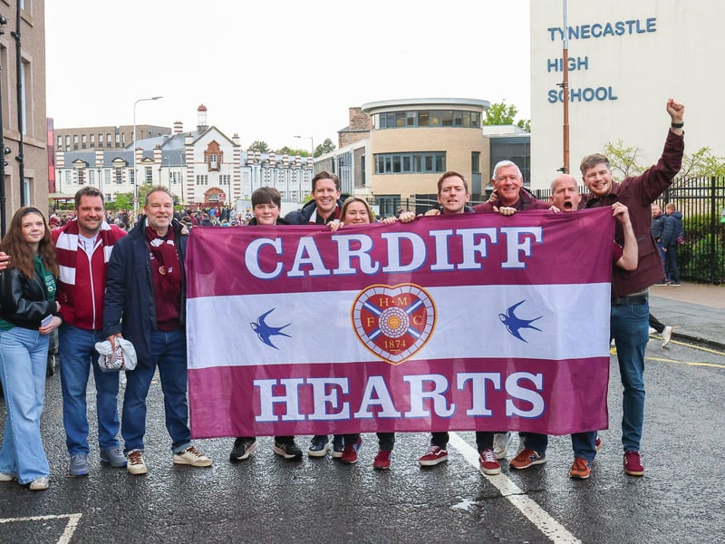 Fans across the country - and world - are supporting Hearts tonight.