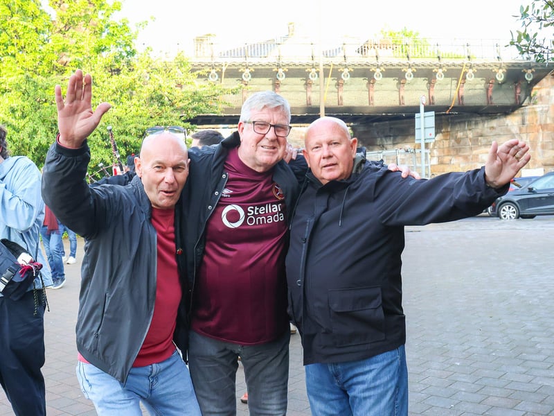 Hearts fans gearing up for the big game against Falkirk