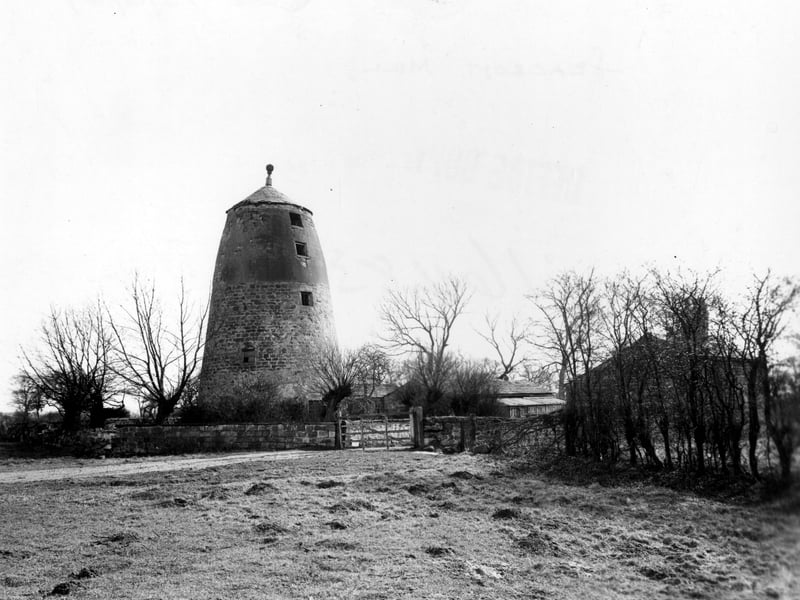 The old windmill at Seacroft, seen from north in March 1949.