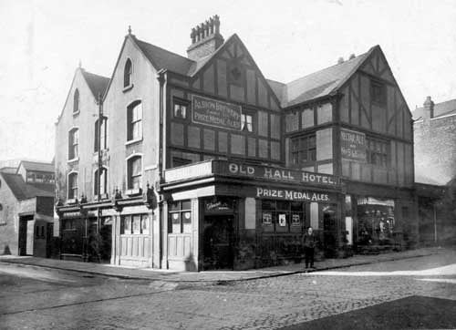 Old Hall Hotel, which was the only remaining portion of Wade Hall in April 1927.