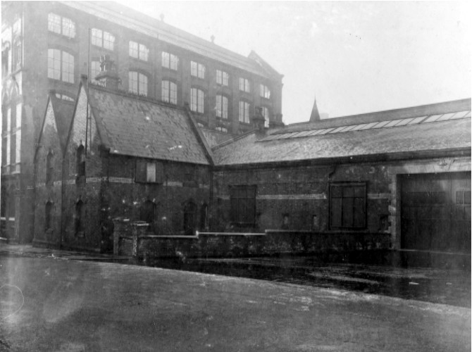 The fire station looking on to Oxford Row taken in November 1927 prior to extension work.