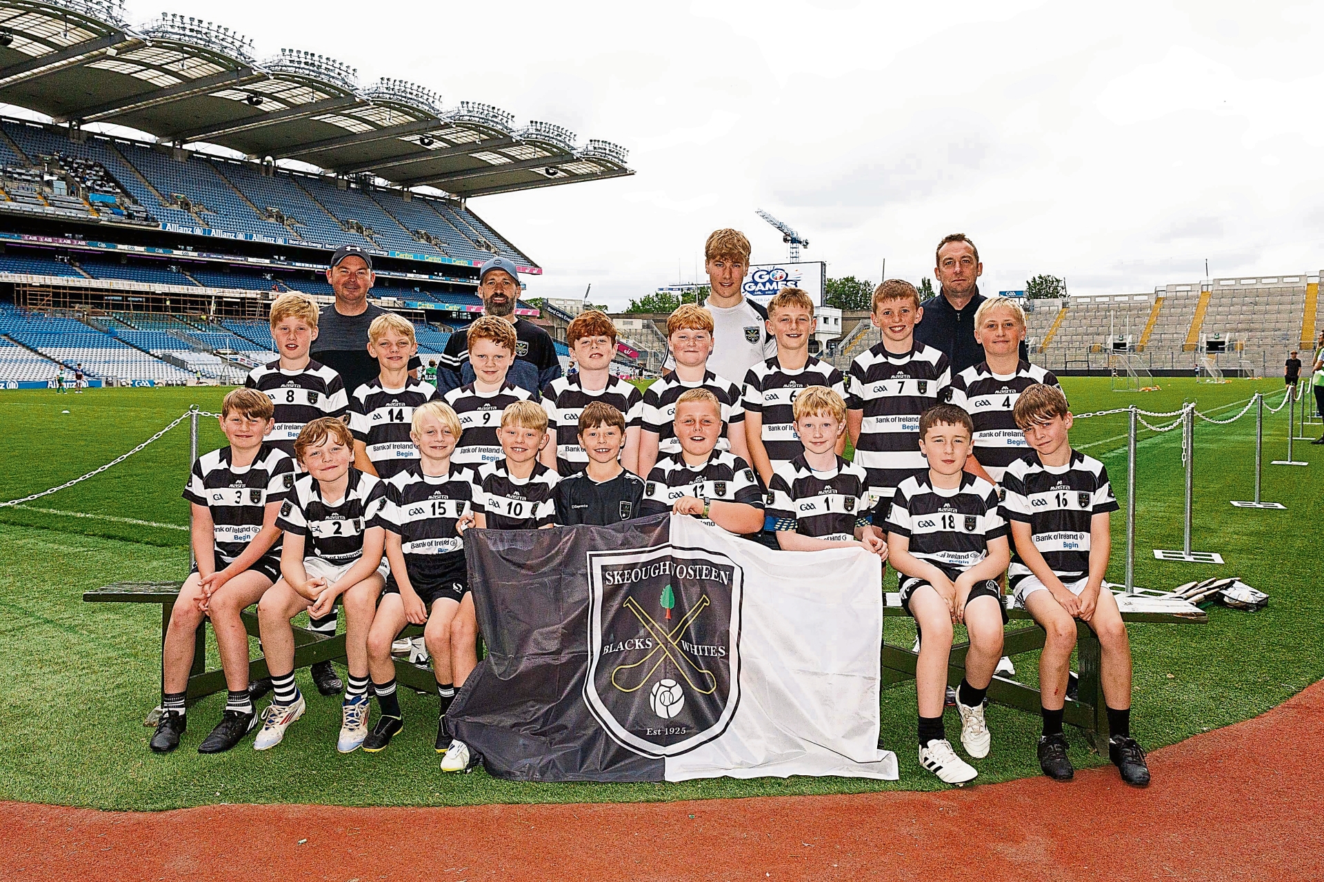 The Blacks & Whites panel who played in the Leinster Go Games at Croke Park