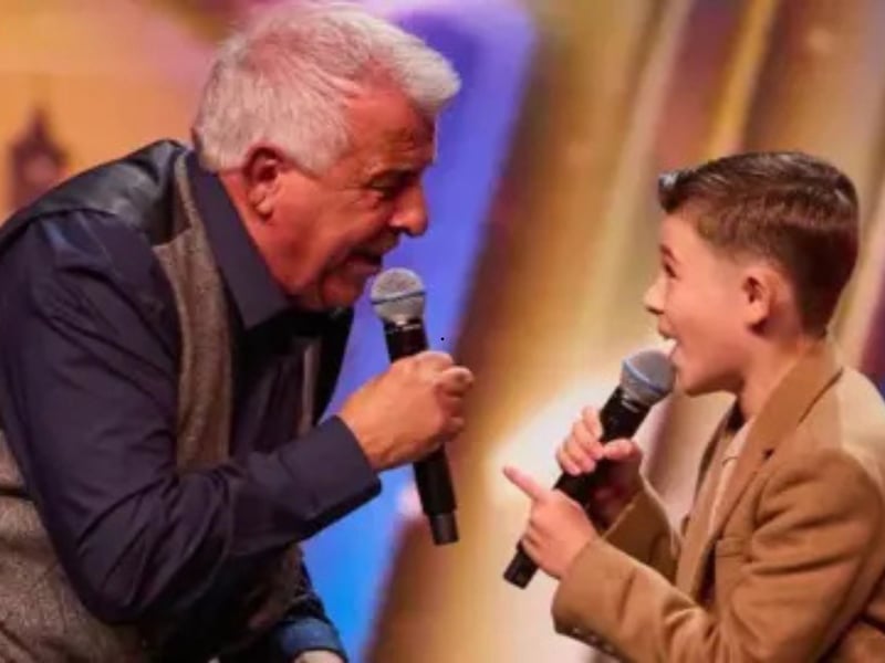 Intergenerational singing duo Lucciano and Frankie earned four 'yes' votes from the judges and are 7/1 shots to win the show with their act perfected by performing in care homes.