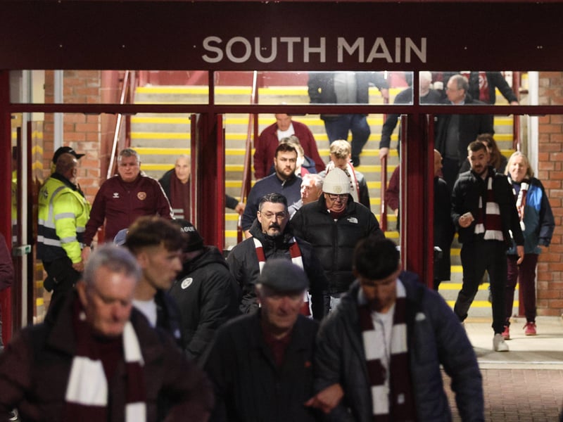 Hearts currently top the SPFL Premiership, a single point clear of title rivals Celtic.