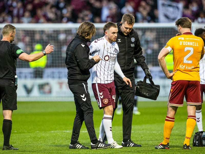 The loanee midfielder is facing several months out after rupturing his Achilles in the clash with Motherwell last week, and could have played his final game for Hearts.