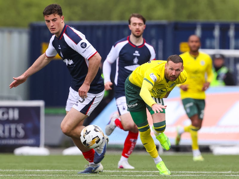 The on loan centre-back returns to the squad after being forced to sit out against his parent club Hearts during the week.
