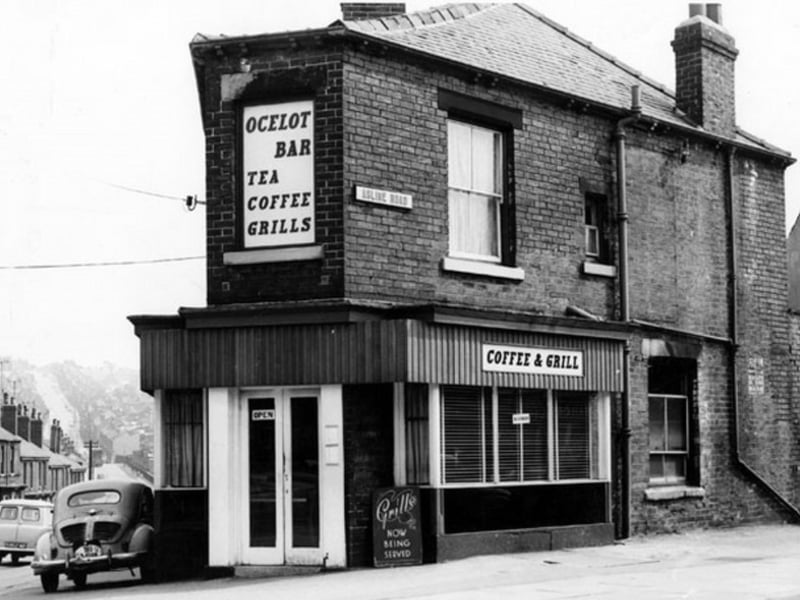 The Ocelot coffee bar, at the junction of Bramall Lane and Asline Road, Sheffield, in May 1964