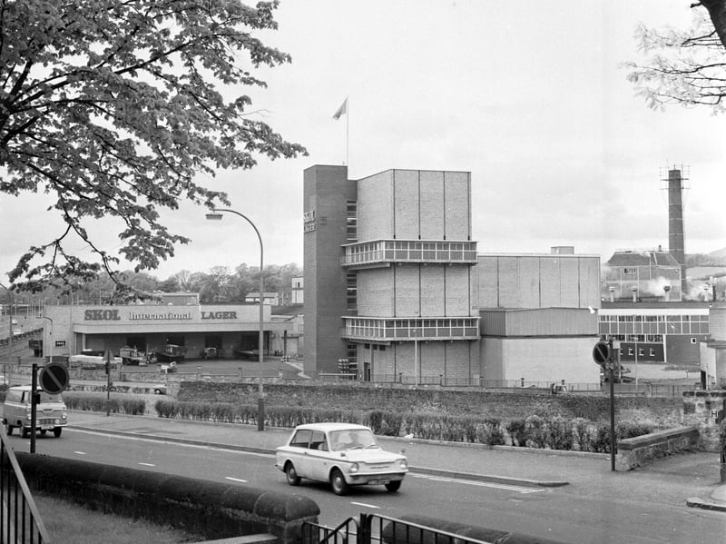 The Skol Lager brewery in Alloa, Clackmannanshire, in May 1972