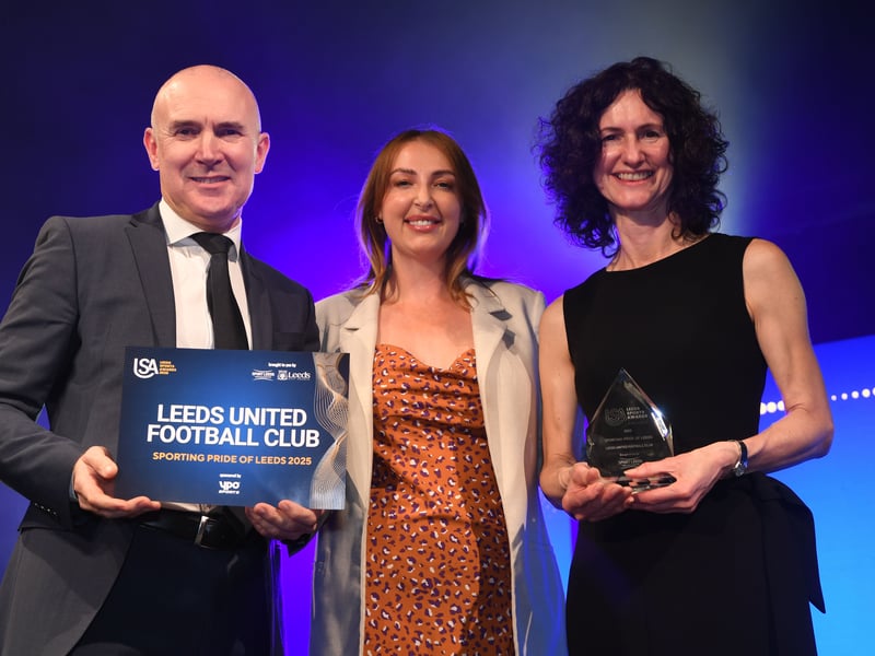 14th May 2026Leeds Sports Awards 2026Pictured  sporting pride of Leeds 2025 Leeds United Football ClubPicture Gerard Binks