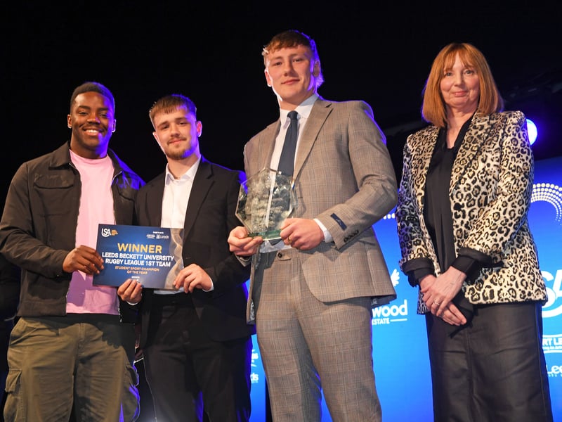 14th May 2026Leeds Sports Awards 2026Pictured  student sport champion of the year Leeds Beckett University Rugby League 1st TeamPicture Gerard Binks