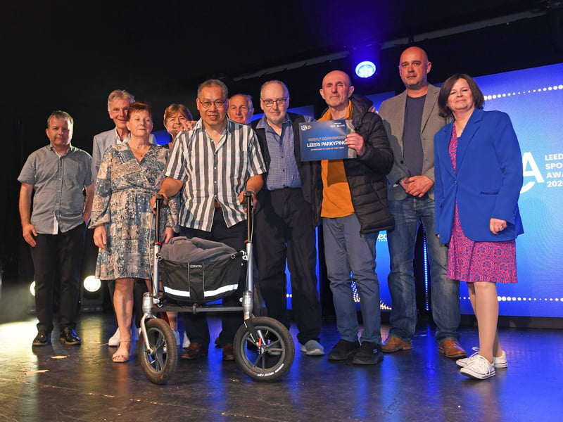 14th May 2026Leeds Sports Awards 2026Pictured  community club of the year highly commended Leeds ParkypingPicture Gerard Binks