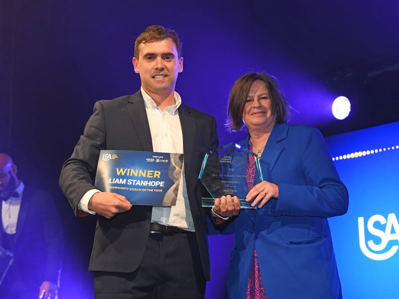 14th May 2026Leeds Sports Awards 2026Pictured  community coach of the year winner Liam StanhopePicture Gerard Binks