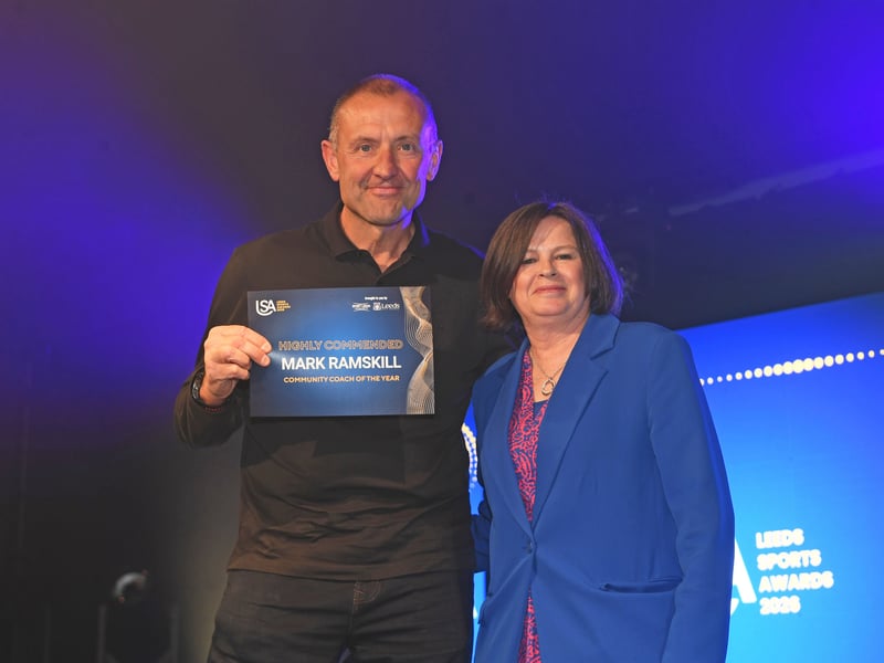 14th May 2026Leeds Sports Awards 2026Pictured  community coach of the year highly commended Mark RamskillPicture Gerard Binks