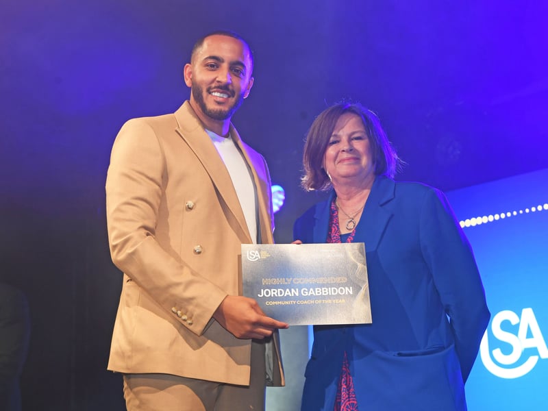 14th May 2026Leeds Sports Awards 2026Pictured  community coach of the year highly commended Jordan GabbidonPicture Gerard Binks