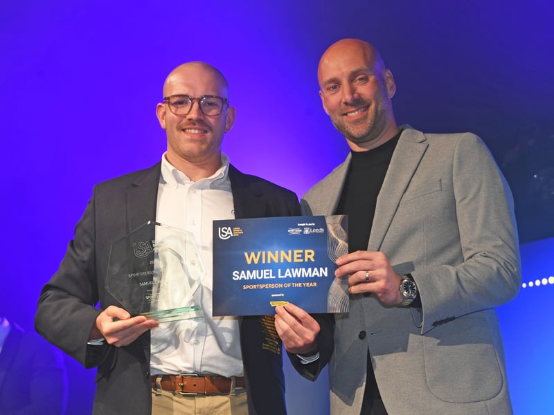 14th May 2026Leeds Sports Awards 2026Pictured  sportsperson of the year winner Samuel LawmanPicture Gerard Binks