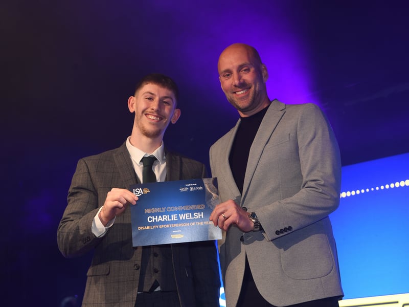 14th May 2026Leeds Sports Awards 2026Pictured  disability sportsperson of the year highly commended Charlie WelshPicture Gerard Binks