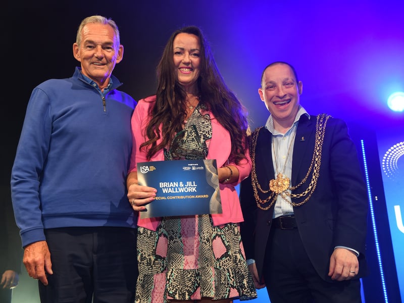 14th May 2026Leeds Sports Awards 2026Pictured  special contribution award Brian & Jill WallworkPicture Gerard Binks