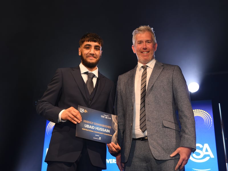 14th May 2026Leeds Sports Awards 2026Pictured  inspirational community champion highly commended Ubaid HussainPicture Gerard Binks