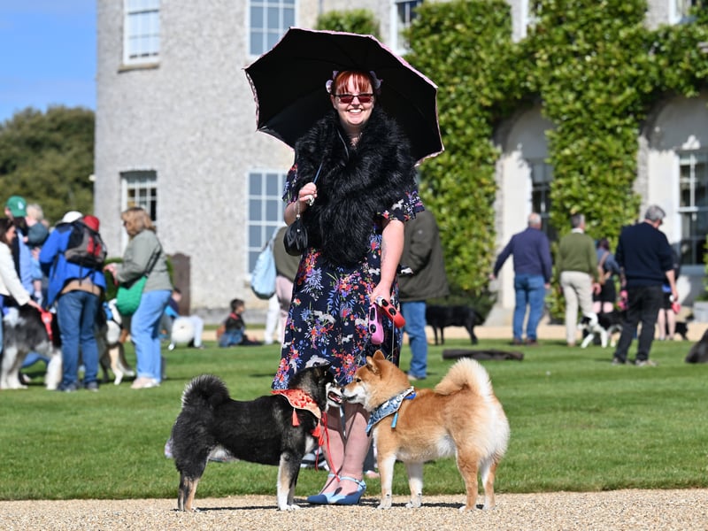 Attendees at their dogs at Goodwoof, held at the Goodwood Estate in West Sussex.
