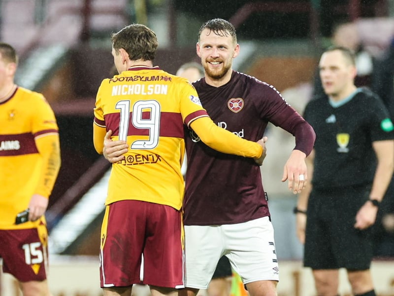 The versatile Hearts defender is out with a hamstring injury, and is not expected to return until the end of the month.